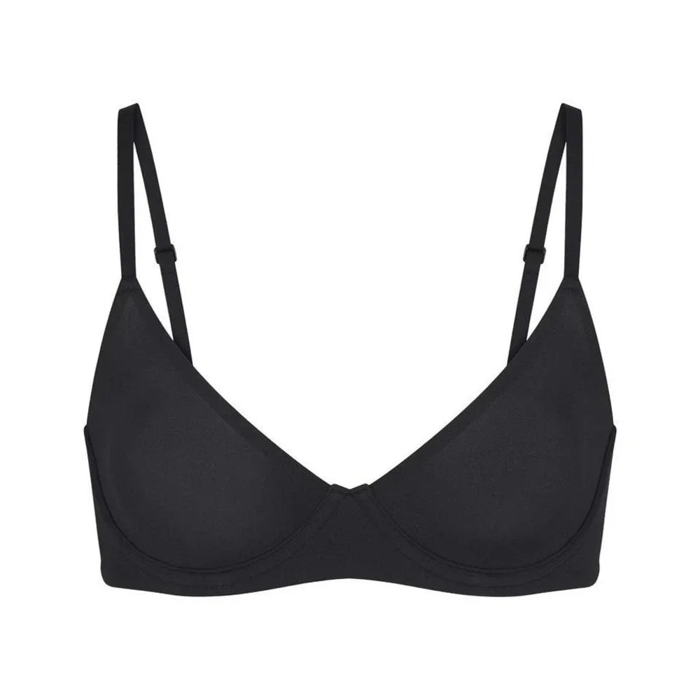 Skims Fits‎ Everybody Unlined Demi Bra - NWOT - Black - 38ddd